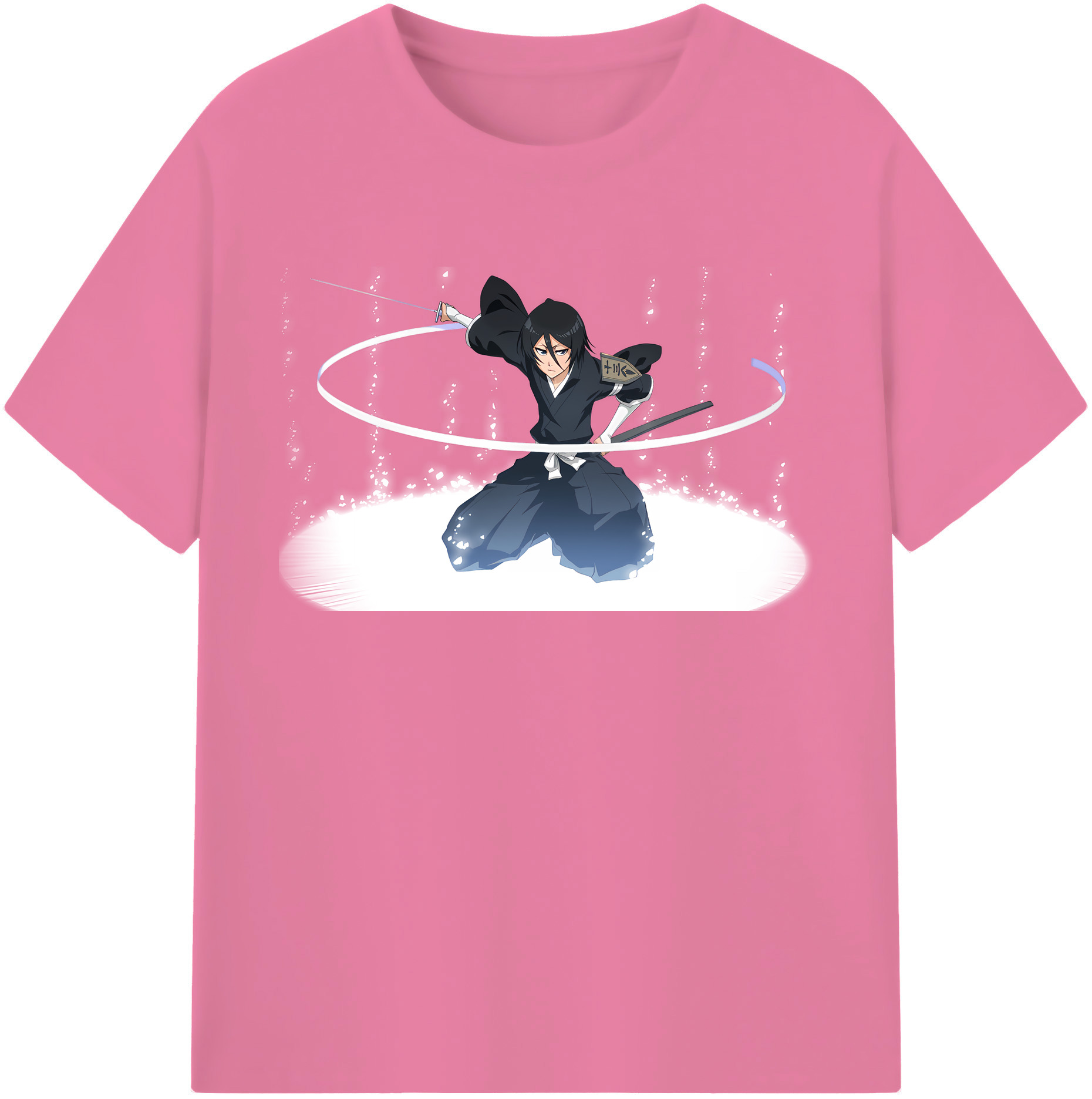 （画像用） ブリーチ 朽木ルキア BLEACH Kuchiki Rukia 綿100％半袖Tシャツ（フロントプリント）